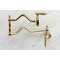 Kingston Brass KS2107AL Heritage Wall Mount Pot Filler, Brushed Brass KS2107AL - alternate 2